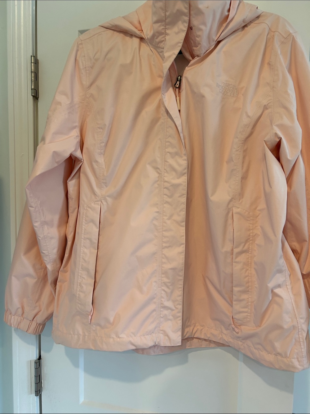 The North Face Women's Pale Pink Hooded Shell Jacket